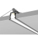 Afdæknings Click Cover i Opal Til Profil Model C - 2 Meter