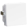 Fuga 1-polet afbryder 16A 250V med LED i hvid