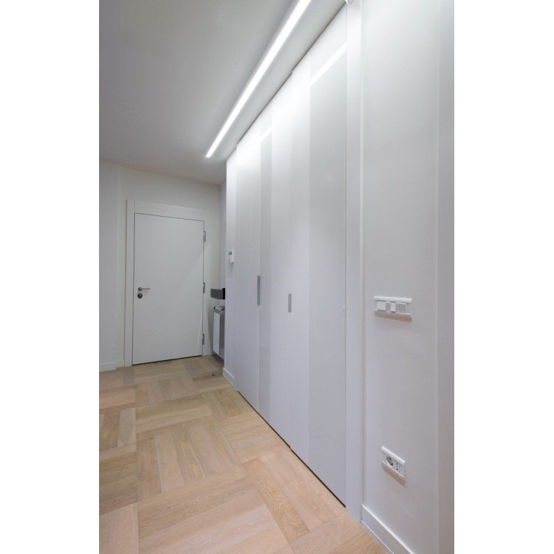 Begtin12 Hvid Indbygnings profil Til LED Strip - 1 Meter
