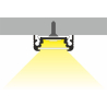 SURFACE10 Alu Profil i Sort Til LED Strip (Model C) 2 Meter
