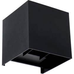 Amarillo CUBE LED Udendørs Væglampe 5,5W Up/Down 2700K Sort