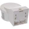 Multi PIR Bevægelsessensor 230V, IP44, 270° Med Krybe-Zone - Hvid