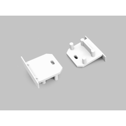 Slim endestykke i hvid til...