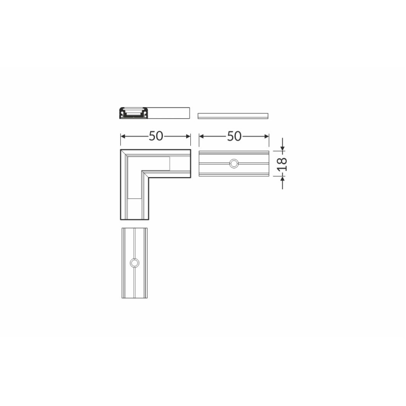 Model S vinkelbeslag 90°...