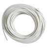 Rund Ledning i Hvid Til 230V 2X0,75 mm² - 50 Meter