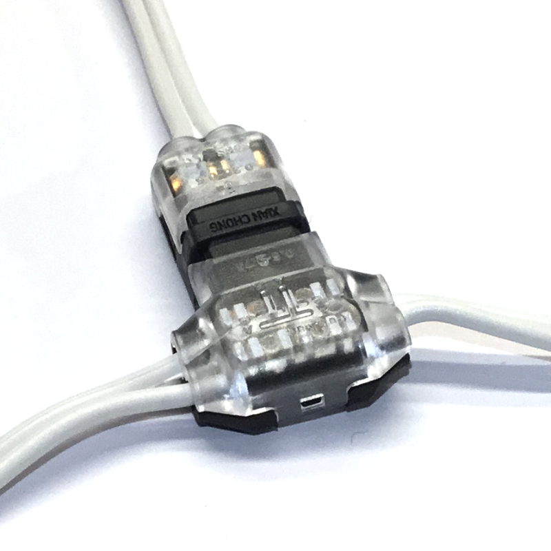 StripClip™ Easy Splice Dobbelt kabelsamler IP20 T-type