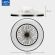 LED Loftlampe & Ventilator Ø500 (CCT Lys 2000K - 4000K) - Sort
