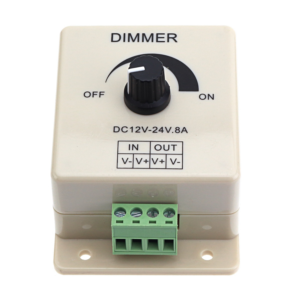 Drejebar LED Lysdæmper Til 12V/24V (96W / 192W) - Grå