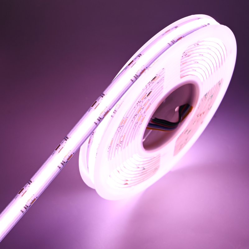 DKL RGB+CCT COB LED Strip 24V, 21W/m, IP20, Ra90 - 5 Meter