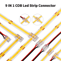 9-i-1 StripClip Til IP20 Single Color COB LED Strip, 10 mm Bred