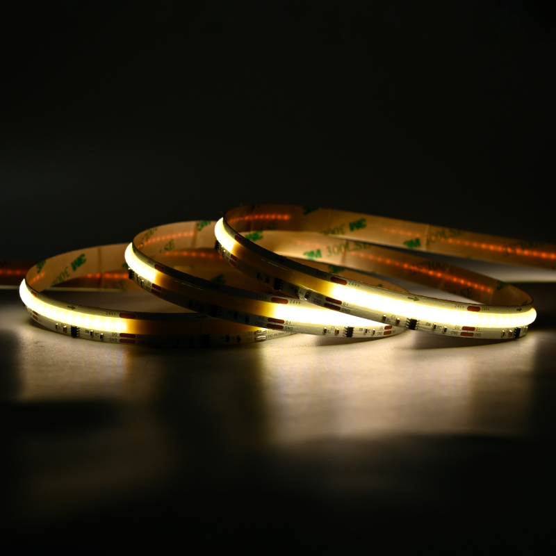 Digital Running COB CCT LED Strip 24V i 3000K, 19W/m, 24V, IP20, Ra90 - 5 Meter