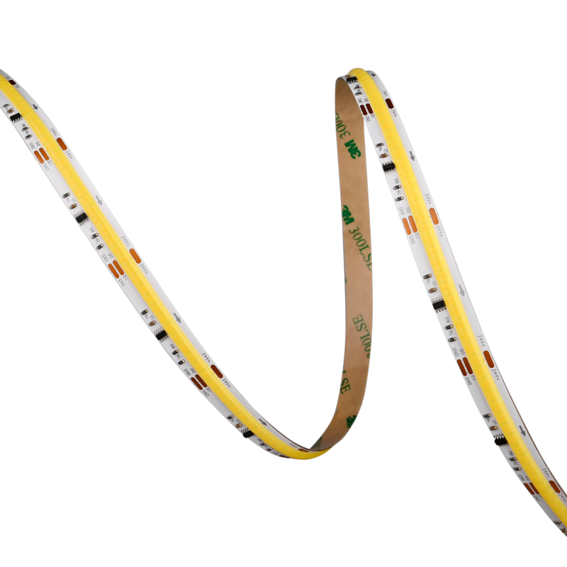 Digital Running COB CCT LED Strip 24V i 3000K, 19W/m, 24V, IP20, Ra90 - 5 Meter
