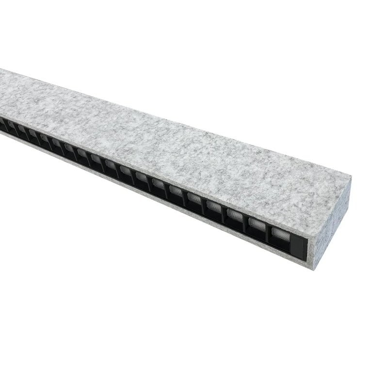 SilentFelt Slim Akustik LED Kontorarmatur 21W, UGR16, 4000K, Ra90 - Silver Grey