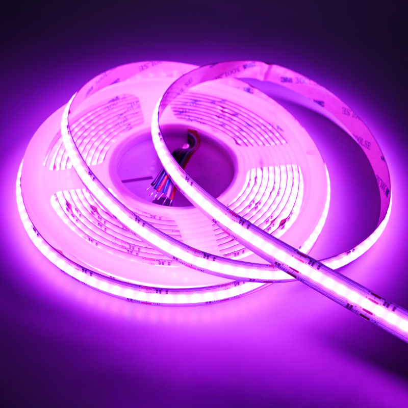 DKL RGBW COB LED Strip 24V, 18W/m, IP20, Ra90 - 5 Meter