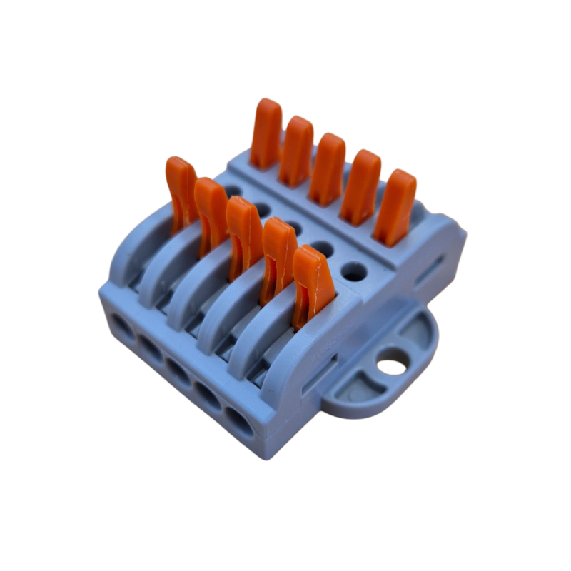 Dobbelt Gennemgangs Samlemuffe 10x0,2-4 mm² (5-250V)