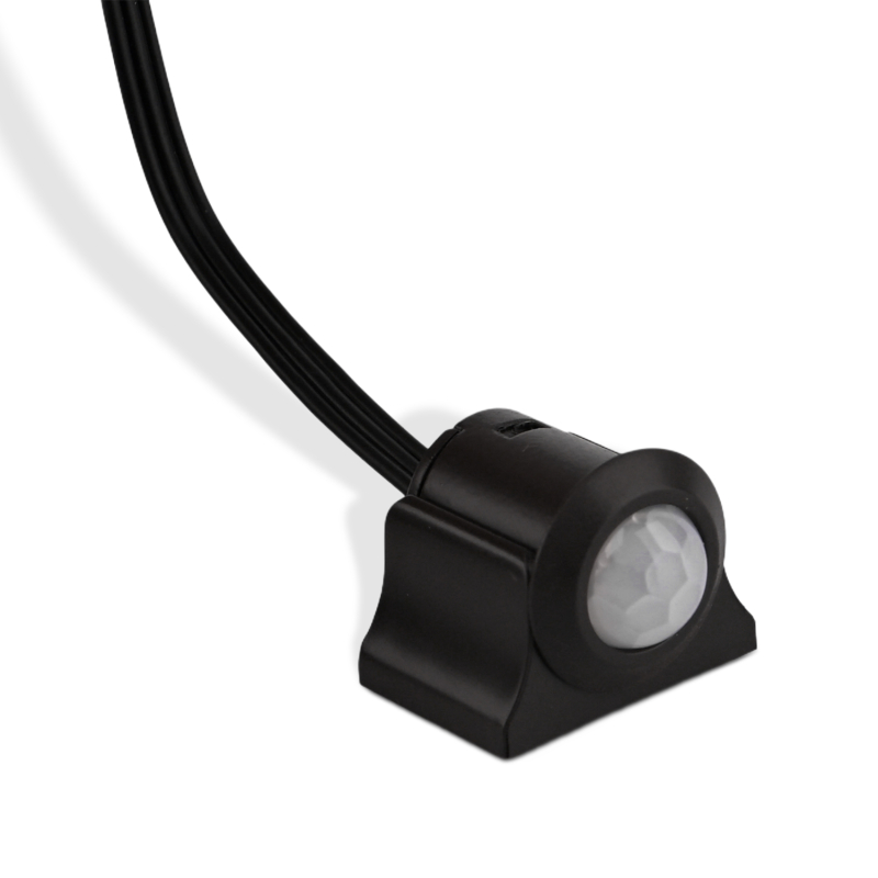 Mini PIR Bevægelsessensor 60/360° Til 12V-24V - Sort