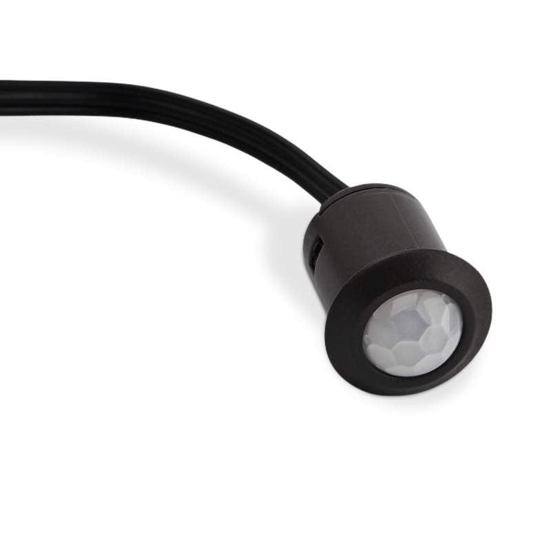 Mini PIR Bevægelsessensor 60/360° Til 12V-24V - Sort