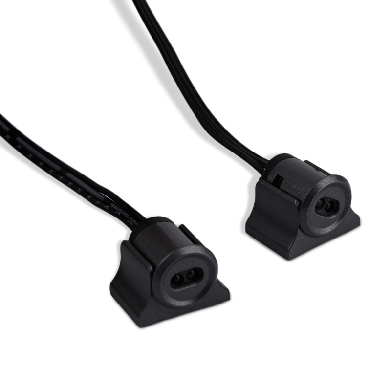 Dobbelt Mini Berøringsfri Dør/Skab Sensor Til 12V-24V - Sort