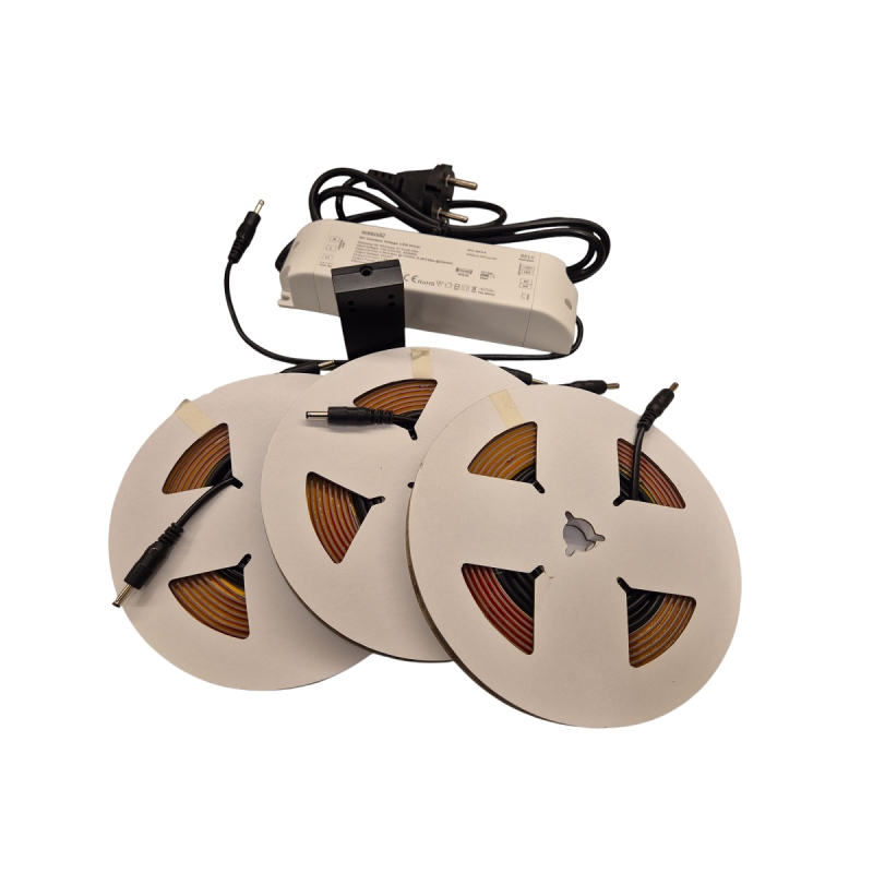 Skabslys COB LED Strip Sæt - 2700K, Ra90, Dæmpbar (6-pak)