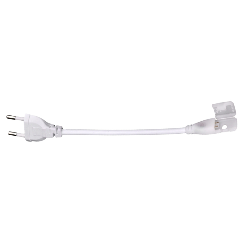 Tilslutningskabel På 2 Meter i Hvid (Til CUT12 Flex COB LED Strip 230V)