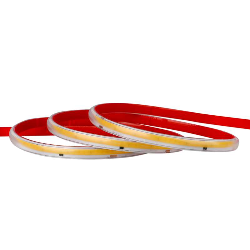 CUT10 Ra90 Flex COB LED Strip 230V i 3000K, 10W/m, IP65, Dæmpbar - Metermål