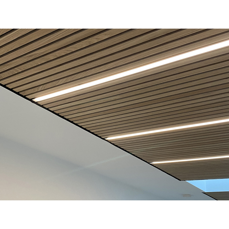 Loft Akustikpanel LED Skinne 30x10 i 3000K, Ra90, Triac Dæmp - 2,4 Meter