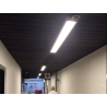 High-Lux Sort LED Armatur 40W, 5200lm i 4000K, Gennemfortrådet - 1200mm
