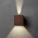Dæmpbar CUBE LED Udendørs Væglampe 10W Up/Down - Corten