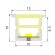 Free Cut Fleksibel Neon LED Strip (10x10) 2700K, 8W, 24V, IP67, Dæmpbar