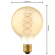 Røgfarvet LED Globepære E27, G95, 4W, 1800K, 250Lm, Dæmpbar