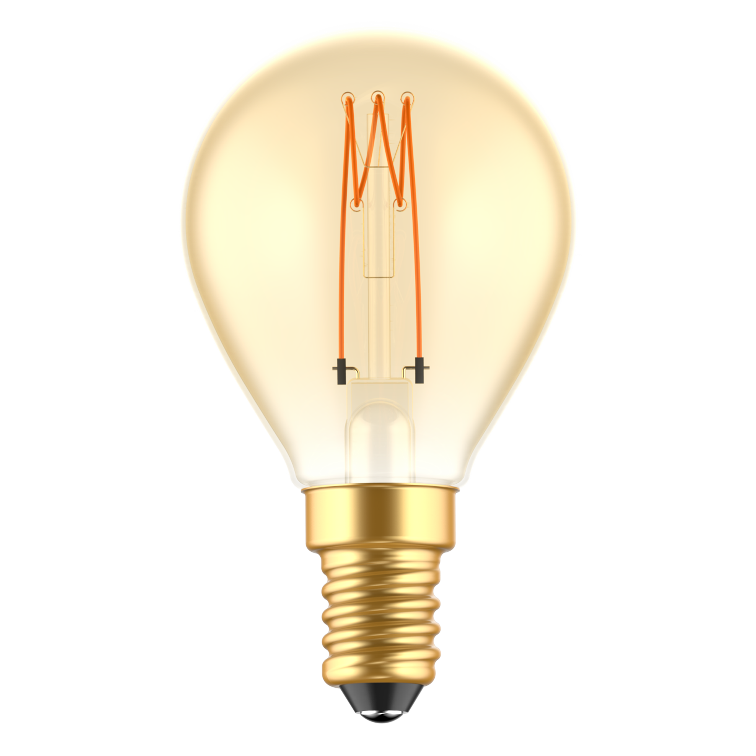 Røgfarvet E14 LED Kronepære På 2,5W i 1800K, Dæmpbar