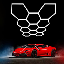 Hexagon LED Lysskinne...