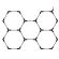 Hexagon LED Lysskinne Loftgitter (Komplet Med 5 Felter)