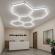 Hexagon LED Lysskinne Loftgitter (Komplet Med 8 Felter)