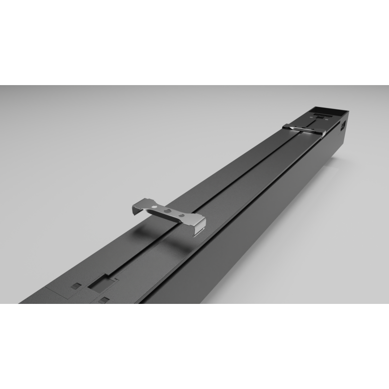 Sort LED Armatur 24W (3000K/4000K/6000K) Gennemfortrådet - 600mm
