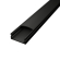 SURFACE 1 Sort Alu Profil m/Sort Cover Til LED Strip (Komplet) - 2 Meter