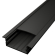 RECESSED 3 Sort/Sort Indbygnings profil Til LED Strip (Komplet) - 2 Meter