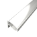 CORNER 6 Hvid Alu Profil Til LED Strip (Komplet) - 2 Meter