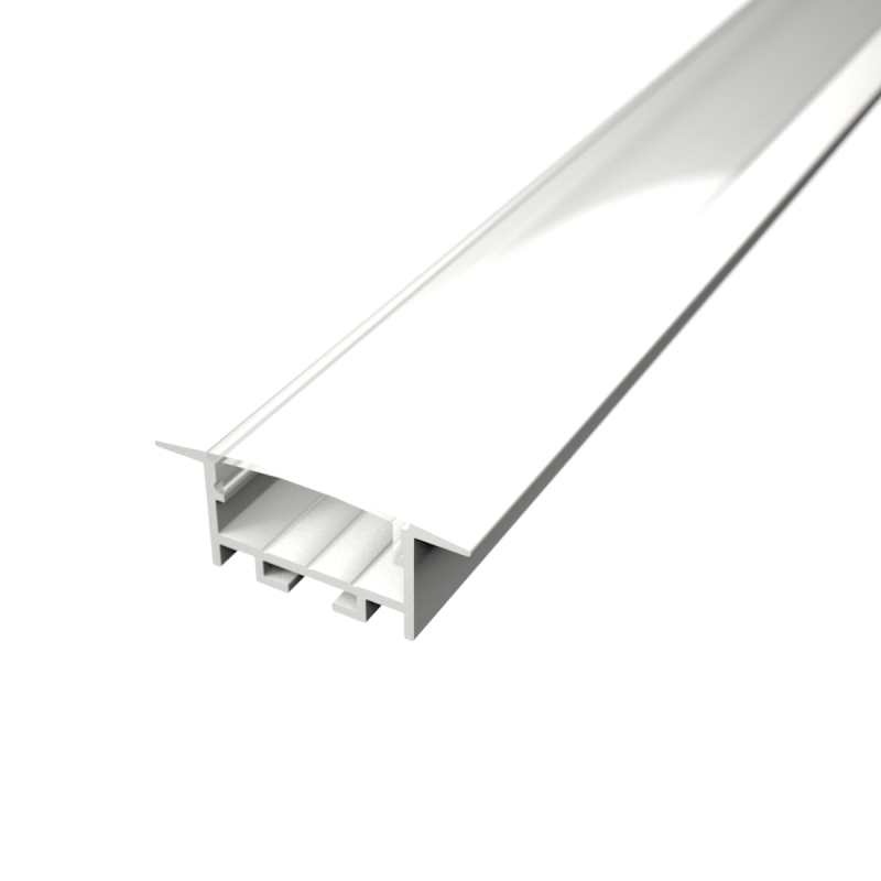 RECESSED 21 Hvid Indbygnings profil Til LED Strip (Komplet) - 2 Meter
