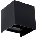 CUBE Dæmpbar LED Udendørs Væglampe CCT 5W Up/Down Ra90, Sort