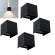 4 x CUBE Dæmpbar LED Udendørs Væglampe, CCT, 5,5W Up/Down, Ra90 - Sort