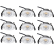 9 x Low Profile LED Indbygningsspot 5W, Dim2Warm, Ra95 - Hvid