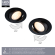 50 x Low Profile LED Indbygningsspot 5W, Dim2Warm, Ra95 - Sort