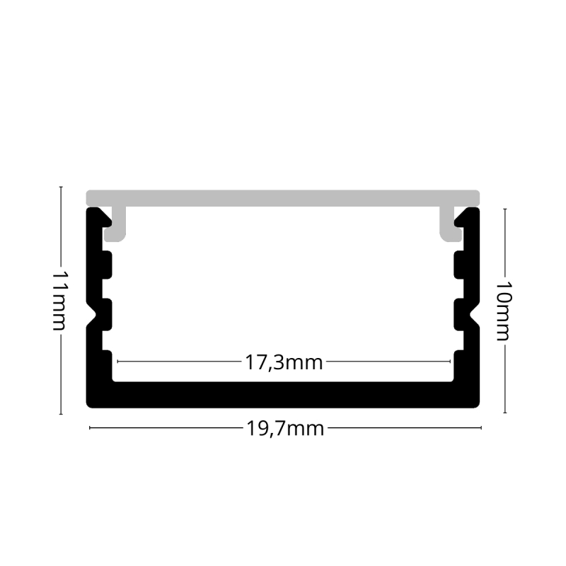 SURFACE 10 Sort Alu Profil...