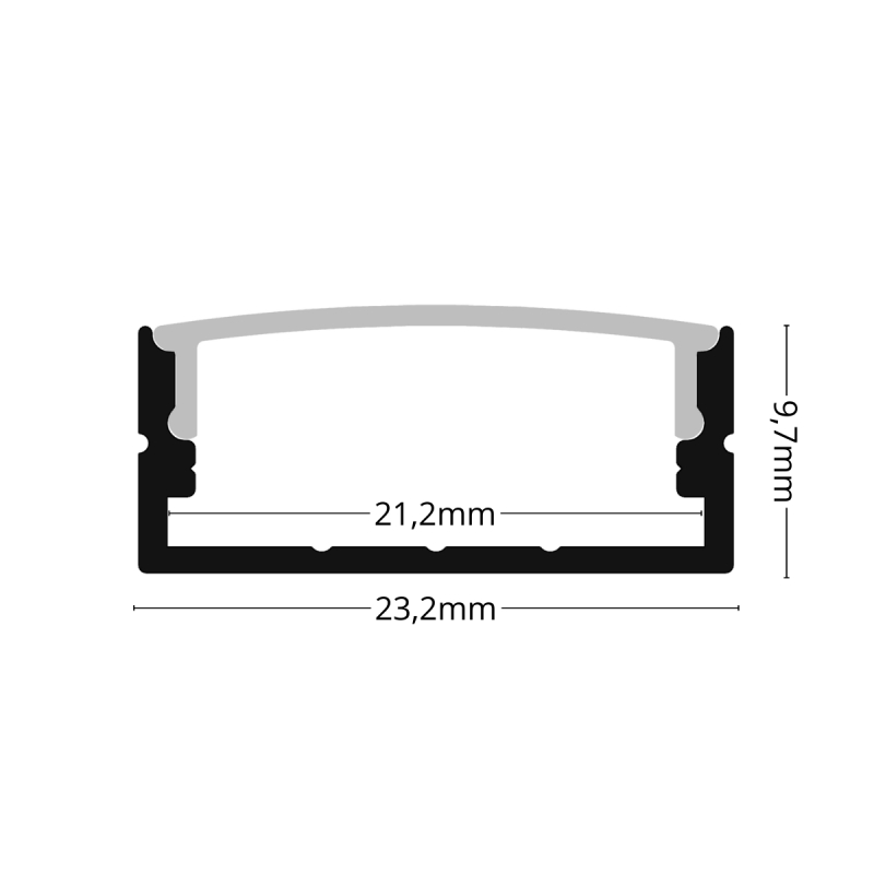 SURFACE 3 Hvid Alu Profil...