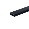 SURFACE 30 Sort Alu Profil Til LED Strip (Komplet) - 2 Meter