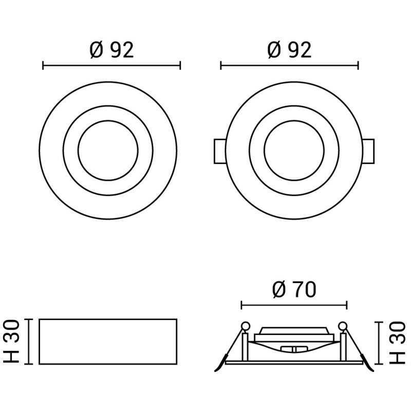 NICA LED Downlight Spot 5W,...