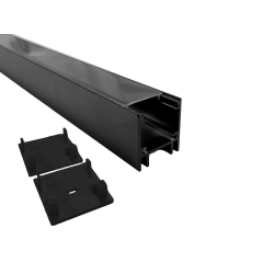 Sort Alu profil 23x25mm....