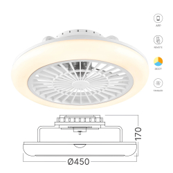 SMART LED Loftlampe &...
