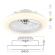 SMART LED Loftlampe & Ventilator Ø450 Med CCT Lys - Hvid